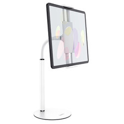 Suport telefon, tableta Birou Hoco PH30, stand universal reglabil, alb 