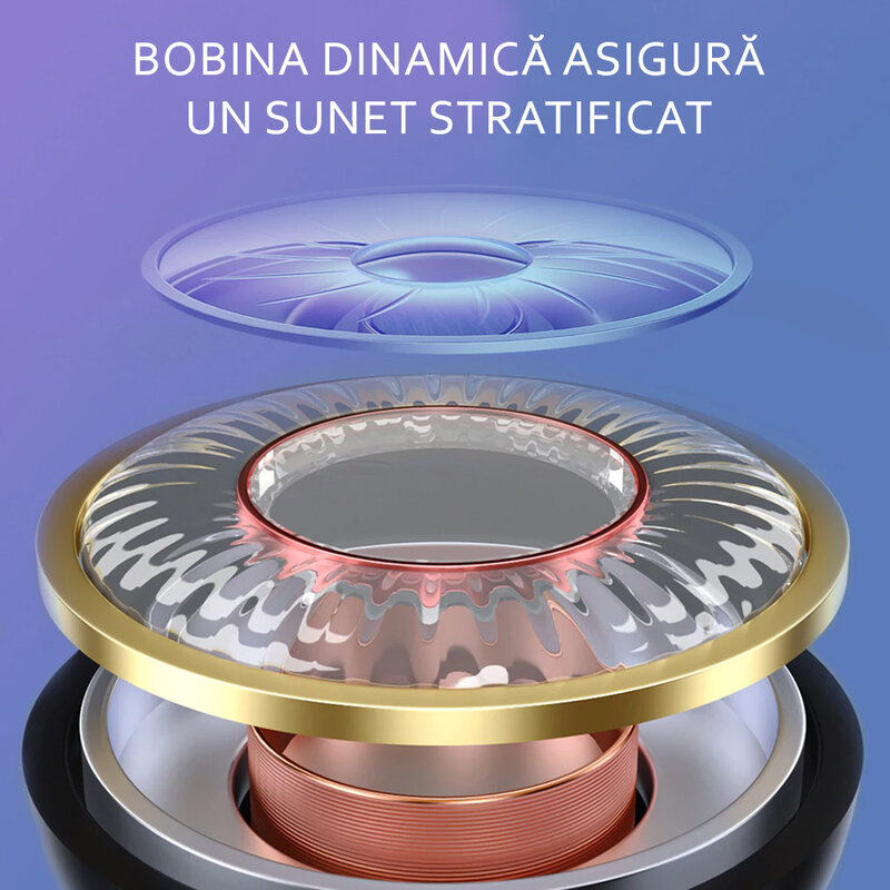 Casti wireless Hoco ES52, TWS earbuds, bluetooth, negru