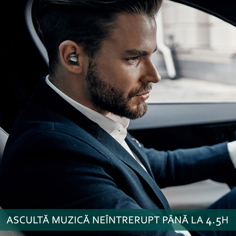 Casti wireless Hoco ES52, TWS earbuds, bluetooth, negru