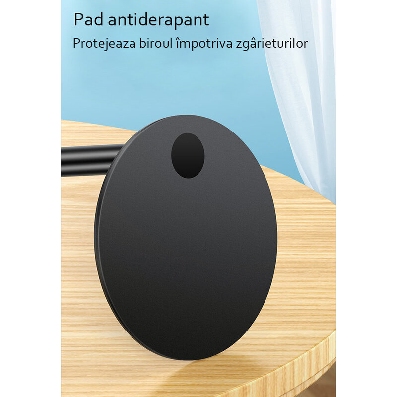 Suport telefon, tableta Birou Hoco PH30, stand universal reglabil, alb 