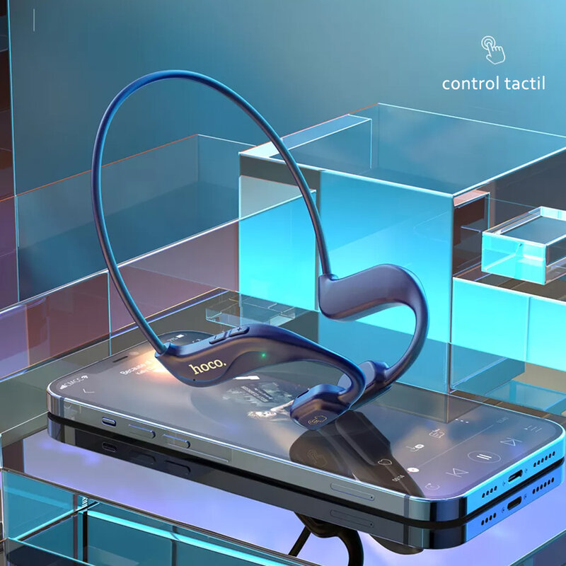 Casti wireless Hoco ES50, TWS earbuds, Bluetooth, microfon, gri