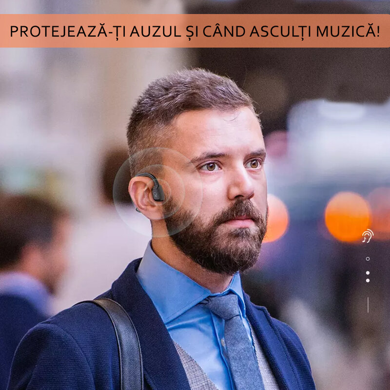 Casti wireless Hoco ES50, TWS earbuds, Bluetooth, microfon, negru