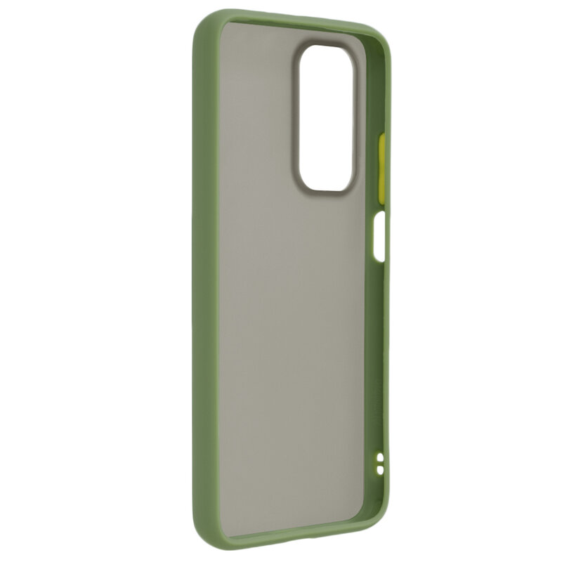 Husa Xiaomi Mi 10T Pro 5G Mobster Chroma Cu Butoane Si Margini Colorate - Verde Deschis