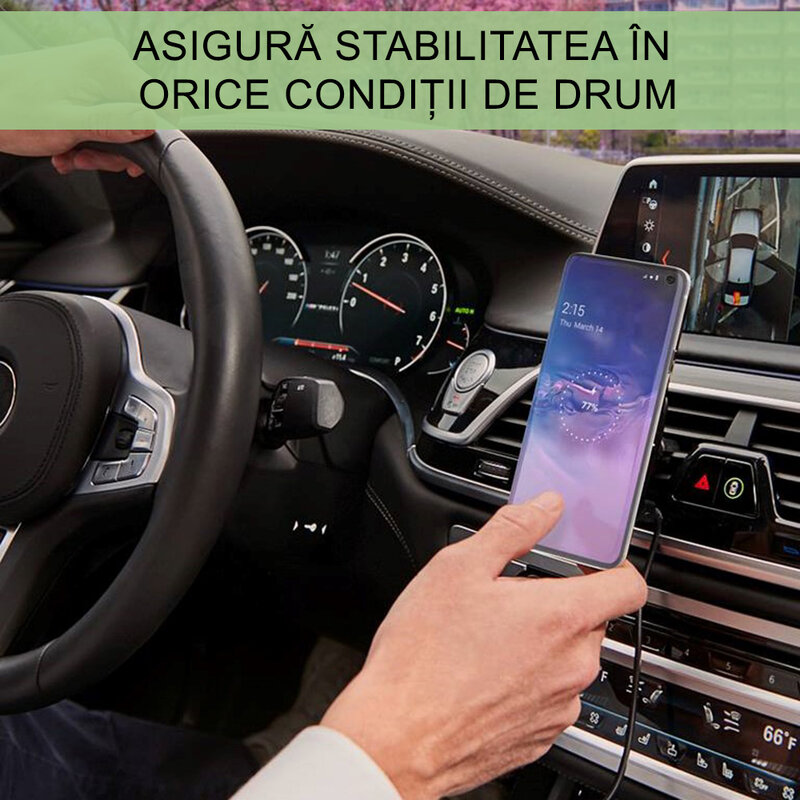 Suport telefon auto IOttie iTAP 2, incarcare wireless, negru