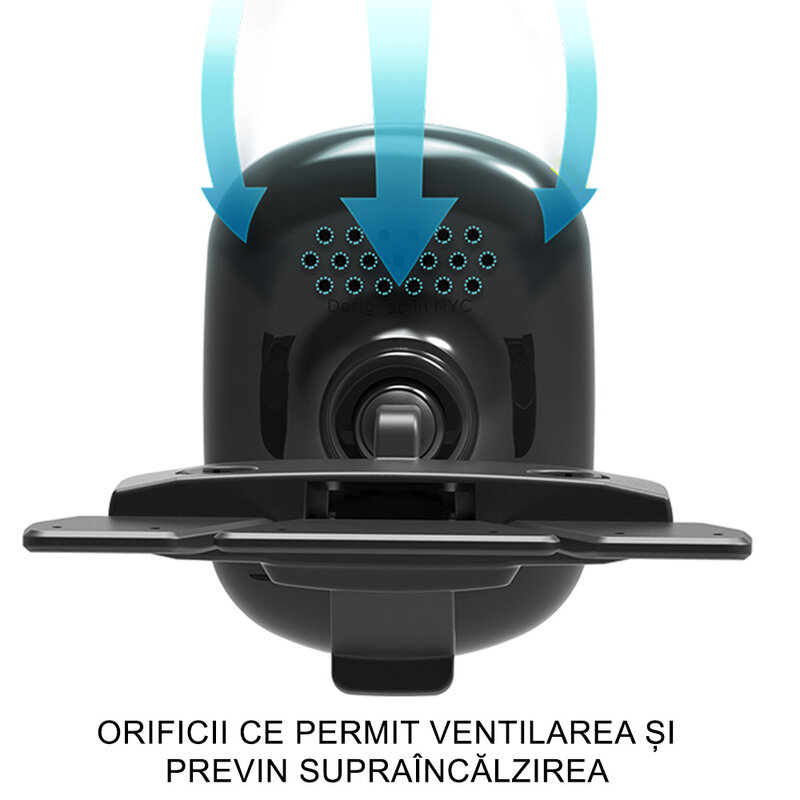 Suport telefon auto IOttie iTAP 2 CD slot, incarcare wireless, negru