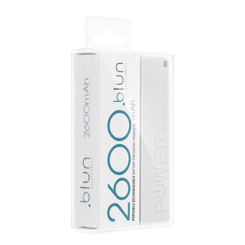 Acumulator extern Blun PERFUME 2600 mAh - Alb