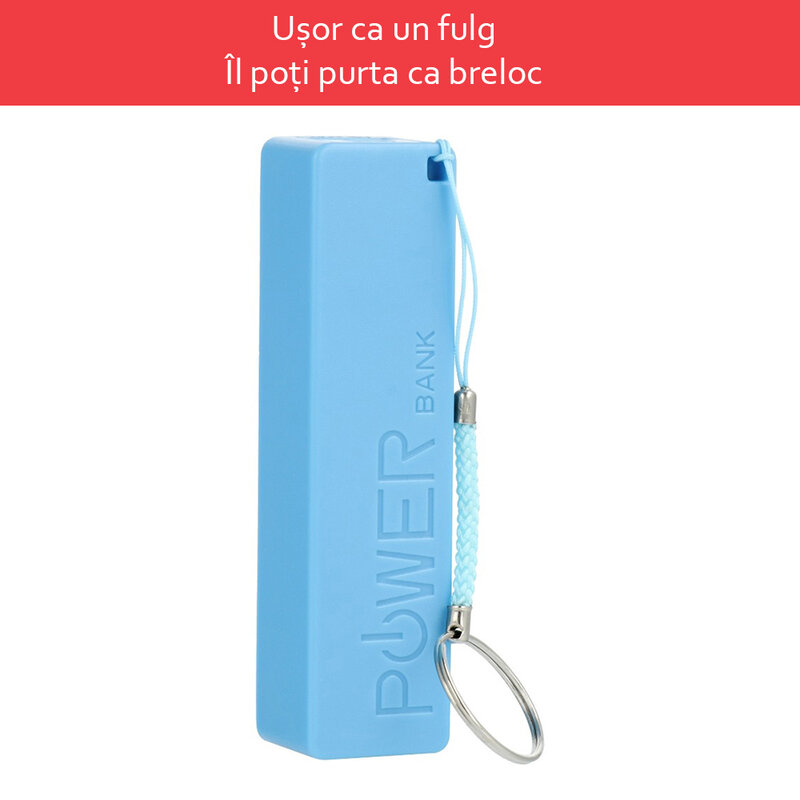 Acumulator extern Blun PERFUME 2600 mAh - Turcoaz