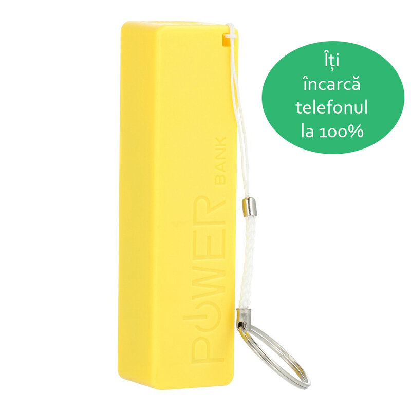 Acumulator extern Blun PERFUME 2600 mAh - Galben