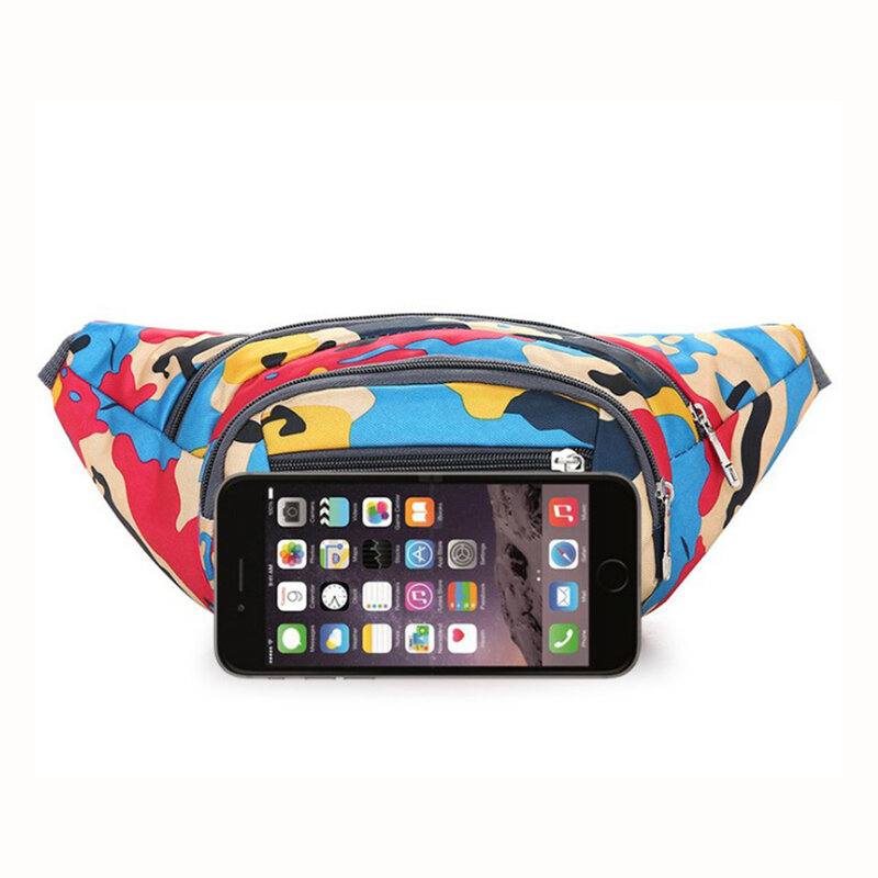 Borseta Sport Multifunctionala Army Camouflage Bag Cu 3 Buzunare - Pink