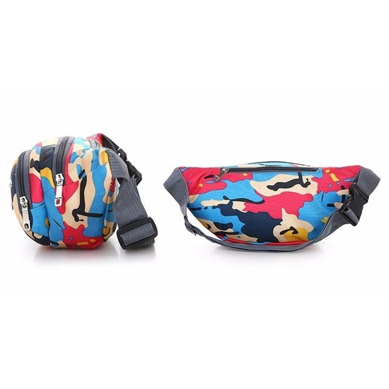 Borseta Sport Multifunctionala Army Camouflage Bag Cu 3 Buzunare - Pink