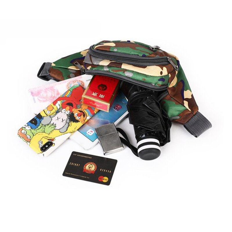 Borseta Sport Multifunctionala Army Camouflage Bag Cu 3 Buzunare - Brown