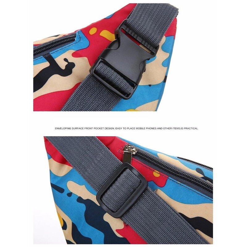 Borseta Sport Multifunctionala Army Camouflage Bag Cu 3 Buzunare - Green