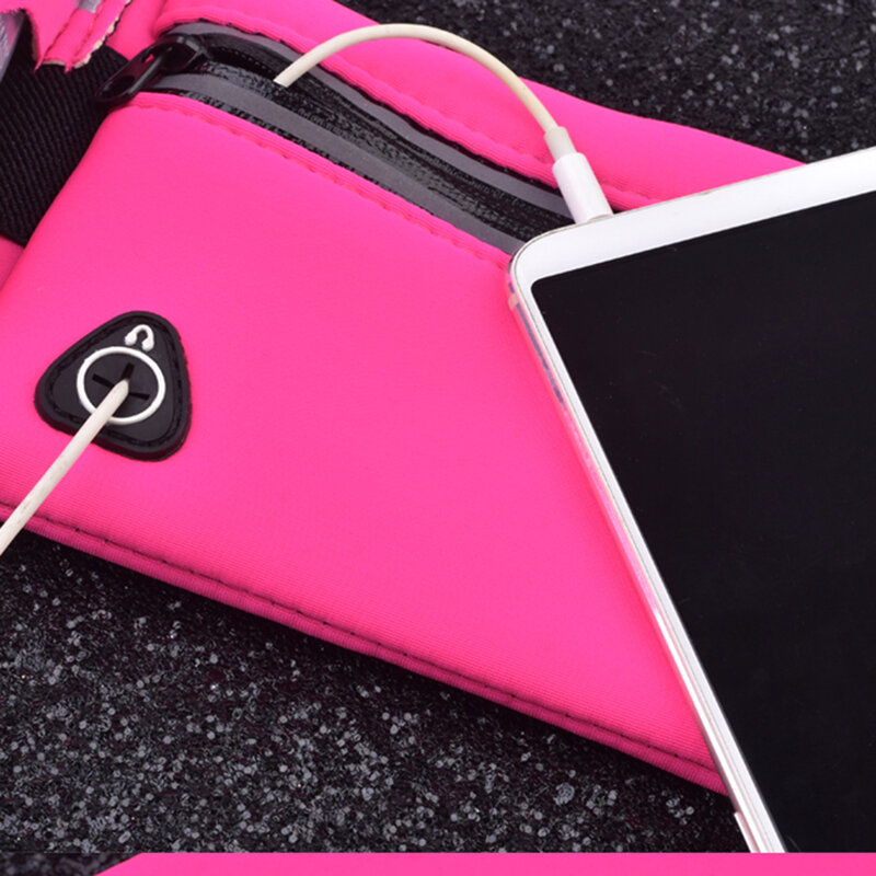 Borseta alergat impermeabila telefon cu suport sticla apa, gri