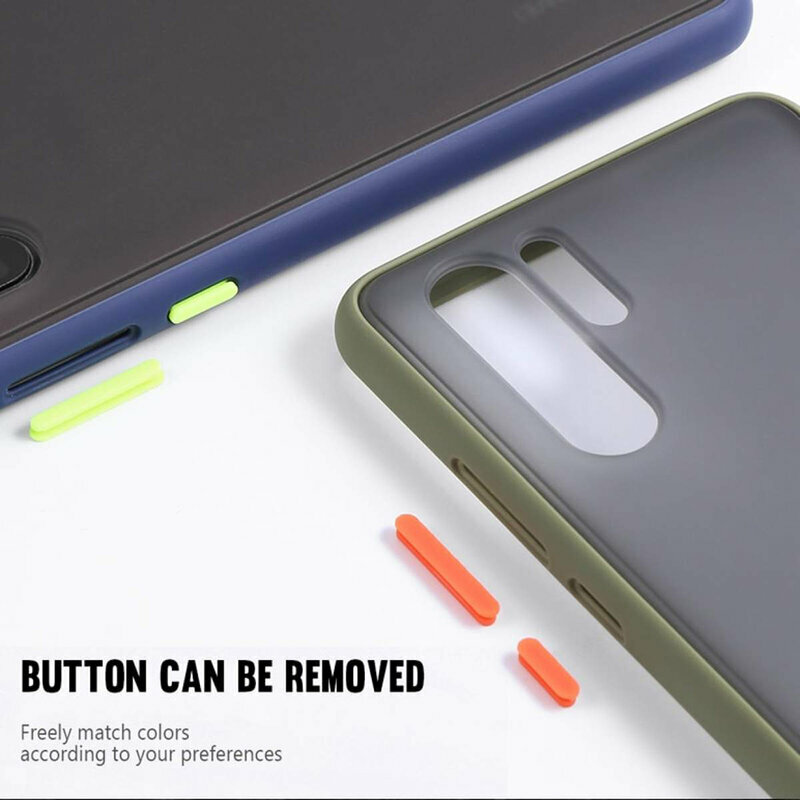 Husa Samsung Galaxy A20e Mobster Chroma Cu Butoane Si Margini Colorate - Albastru