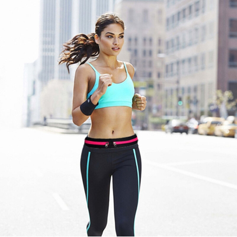 Husa Alergare Tip Curea Jogging Duble Pack Bag - Negru