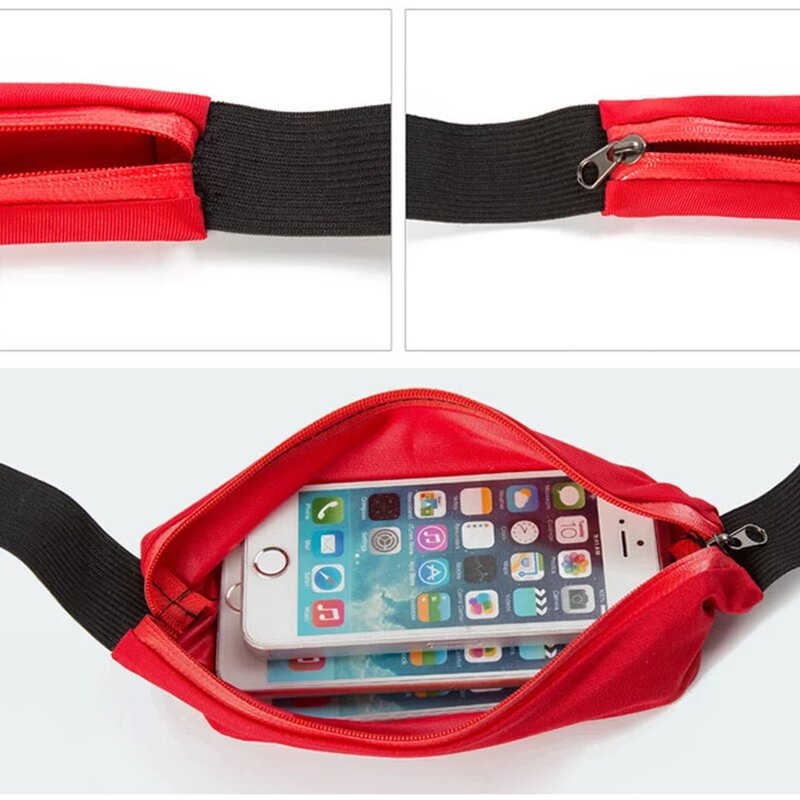 Husa Alergare Tip Curea Borseta Jogging Double Pack Bag Universala - Galben