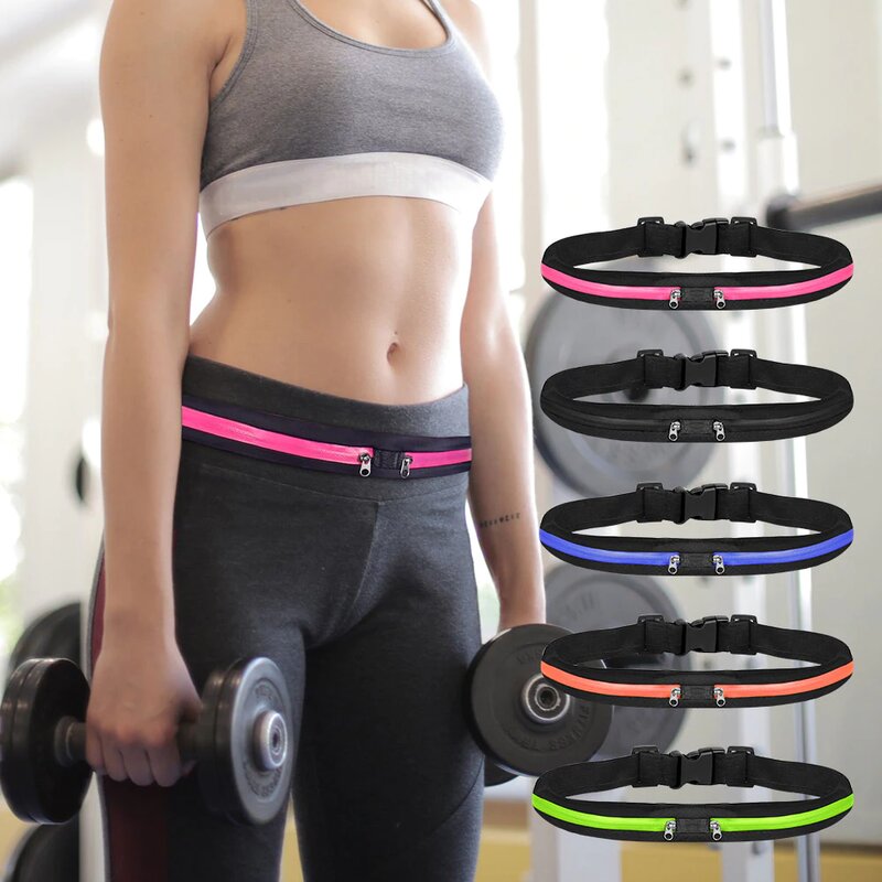 Husa Alergare Tip Curea Borseta Jogging Double Pack Bag Universala - Galben