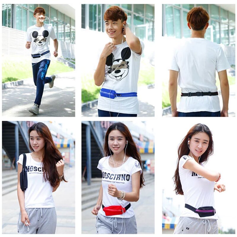 Husa Alergare Tip Curea Borseta Jogging Double Pack Bag Universala - Galben