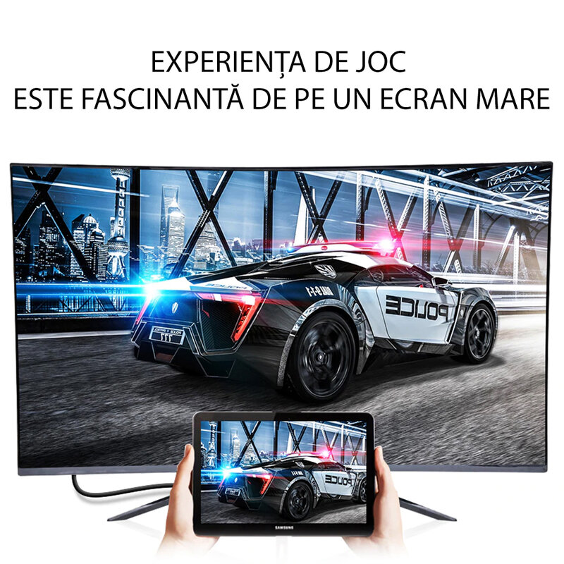 Cablu Video Digital HDMI La HDMI Contacte Aurite Transmisie Full HD (1080P) / HD (720P) 3m - AL-OEM-45 - Negru