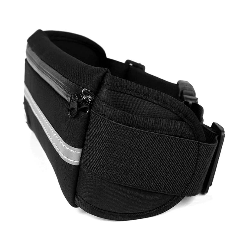 Husa Alergare Tip Curea Jogging Ajustabila Cu Suport Sticla Apa, Telefon, Chei - Verde