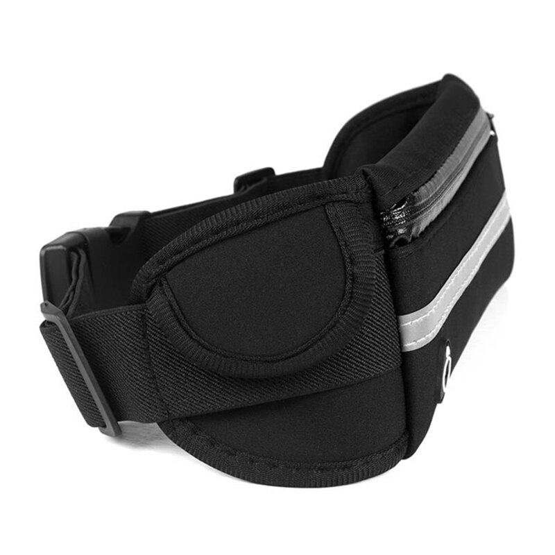 Husa Alergare Tip Curea Jogging Ajustabila Cu Suport Sticla Apa, Telefon, Chei - Verde