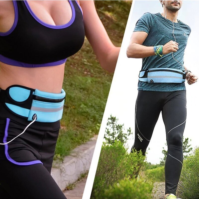 Husa Alergare Tip Curea Jogging Ajustabila Cu Suport Sticla Apa, Telefon, Chei - Verde