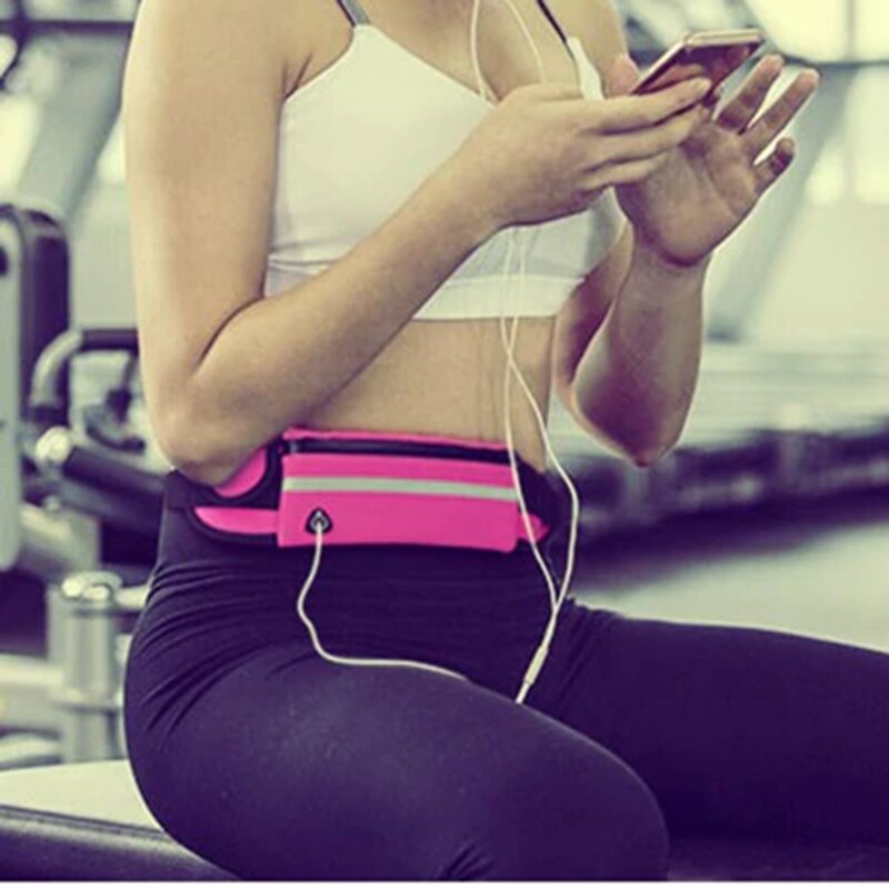 Husa Alergare Tip Curea Jogging Ajustabila Cu Suport Sticla Apa, Telefon, Chei - Verde