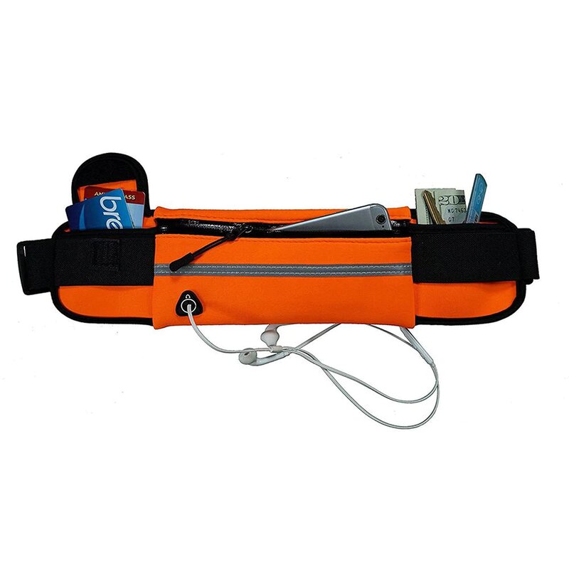 Husa Alergare Tip Curea Jogging Ajustabila Cu Suport Sticla Apa, Telefon, Chei - Verde