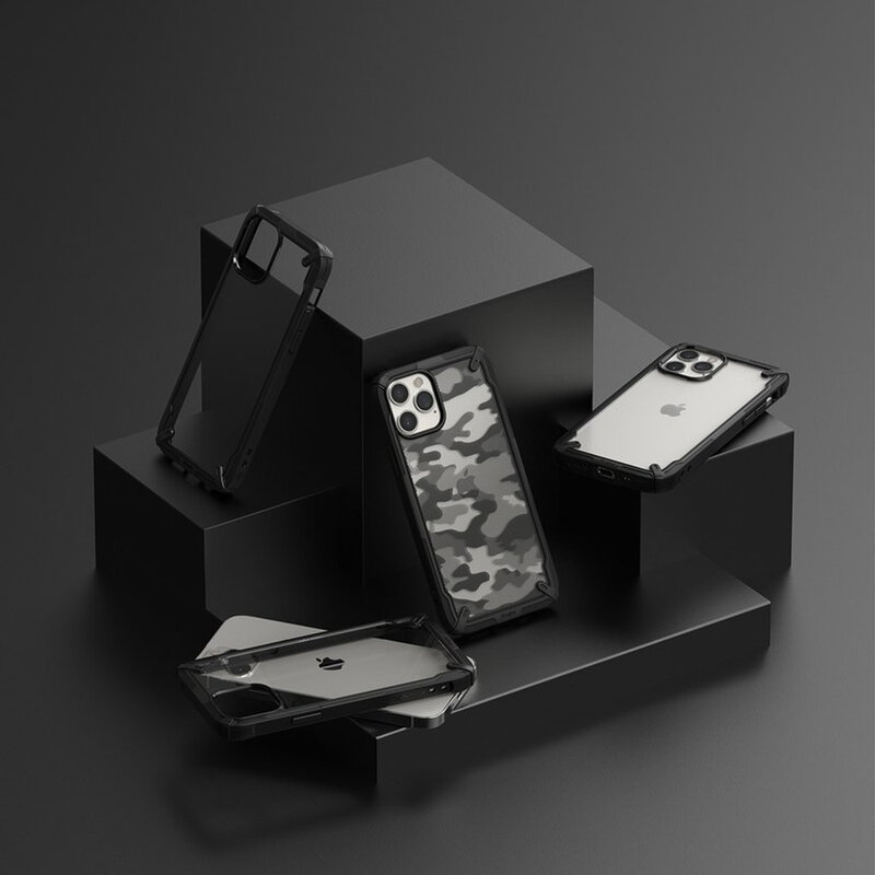Husa iPhone 12 Pro Max Ringke Fusion X Design - Camo Black