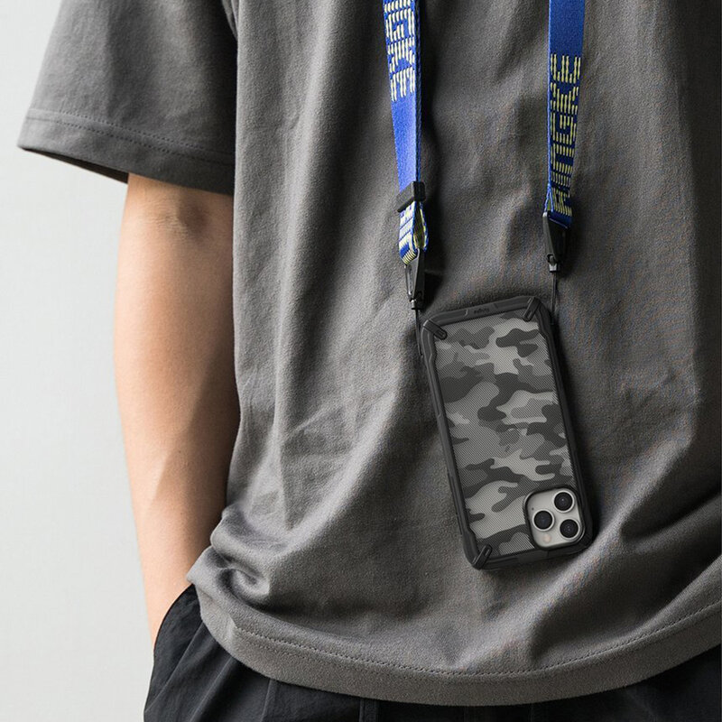 Husa iPhone 12 Pro Max Ringke Fusion X Design - Camo Black