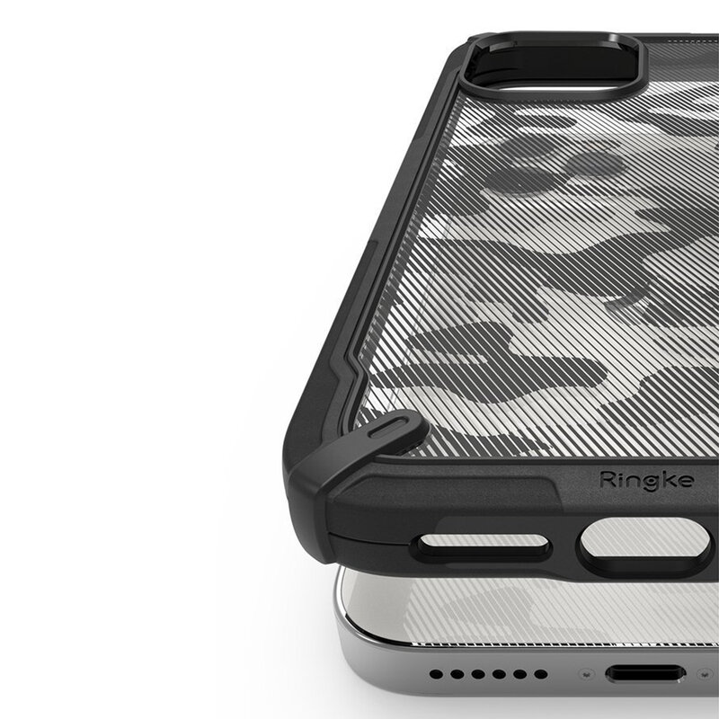 Husa iPhone 12 Pro Max Ringke Fusion X Design - Camo Black
