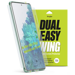 [Pachet 2x] Folie Samsung Galaxy S20 FE Ringke Dual Easy Wing Self Dust Removal - Clear