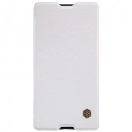 Husa Sony Xperia M5  Flip Nillkin QIN Alb