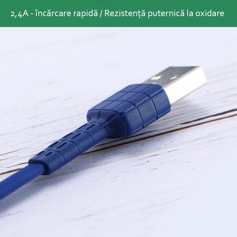 Cablu de date Type-C Remax RC-116a 1M 2.4A - Alb