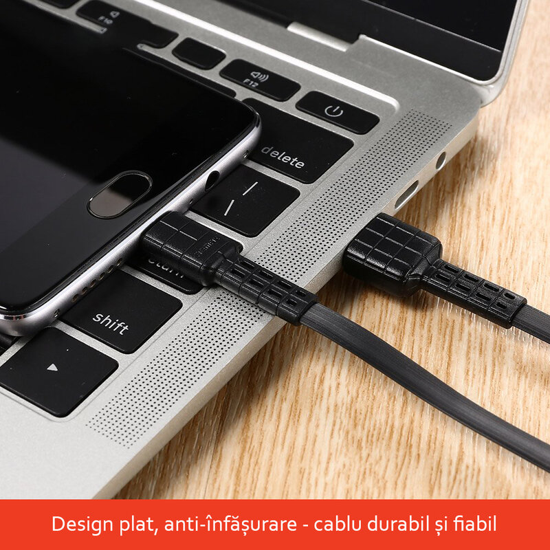 Cablu de date Type-C Remax RC-116a 1M 2.4A - Alb