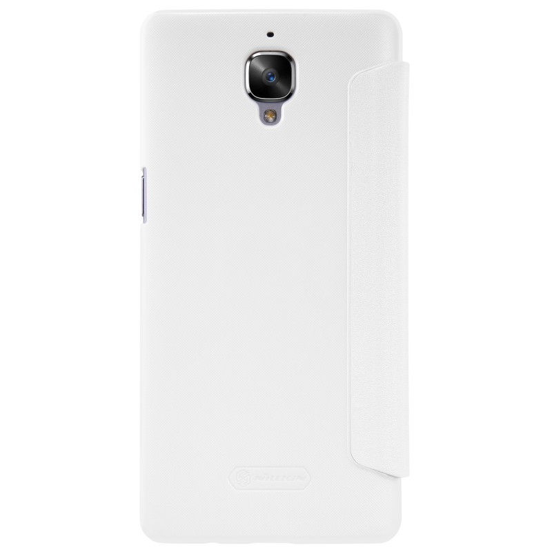 Husa OnePlus 3, 3T NILLKIN Sparkle Flip Alb