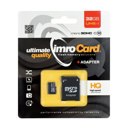 Card de memorie Imro Micro SDHC 32 GB Clasa 10 + Adaptor SD
