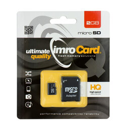 Card de memorie Imro Micro SD 2 GB + Adaptor SD