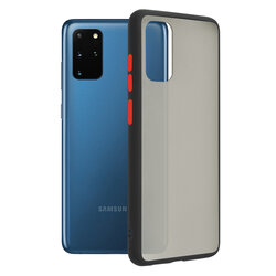 Husa Samsung Galaxy S20 Plus 5G Mobster Chroma Cu Butoane Si Margini Colorate - Negru