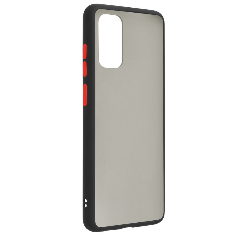 Husa Samsung Galaxy S20 Plus 5G Mobster Chroma Cu Butoane Si Margini Colorate - Negru