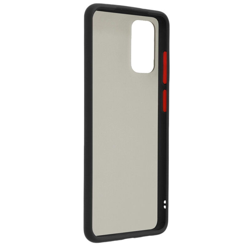 Husa Samsung Galaxy S20 Plus 5G Mobster Chroma Cu Butoane Si Margini Colorate - Negru