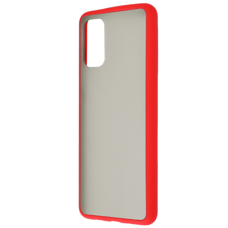 Husa Samsung Galaxy S20 Plus Mobster Chroma Cu Butoane Si Margini Colorate - Rosu