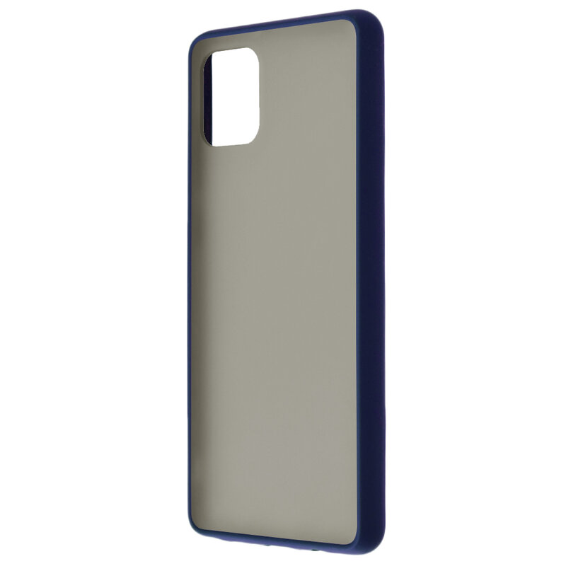 Husa Samsung Galaxy Note 10 Lite Mobster Chroma Cu Butoane Si Margini Colorate - Albastru