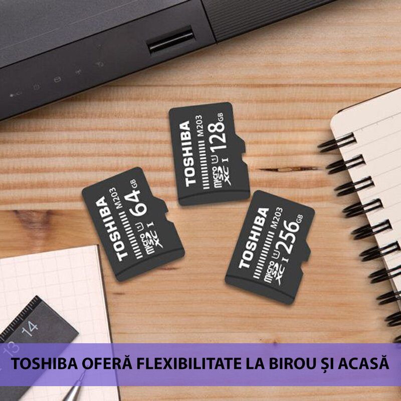 Card de memorie Toshiba Micro SDHC 16 GB UHS-I + Adaptor SD