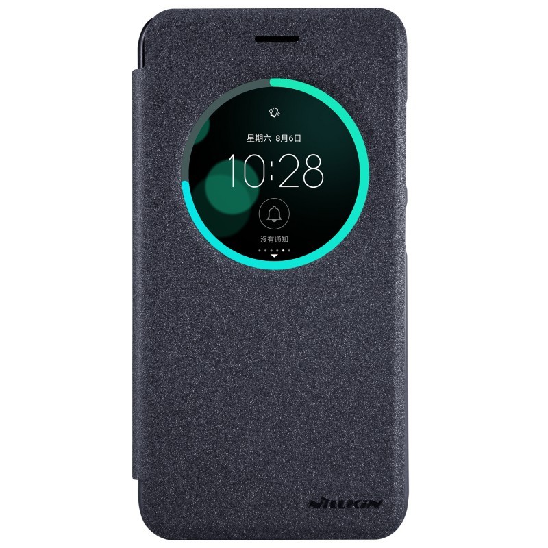 Husa Asus Zenfone 3 5.5 inch ZE552KL NILLKIN Sparkle S-View Flip Gri