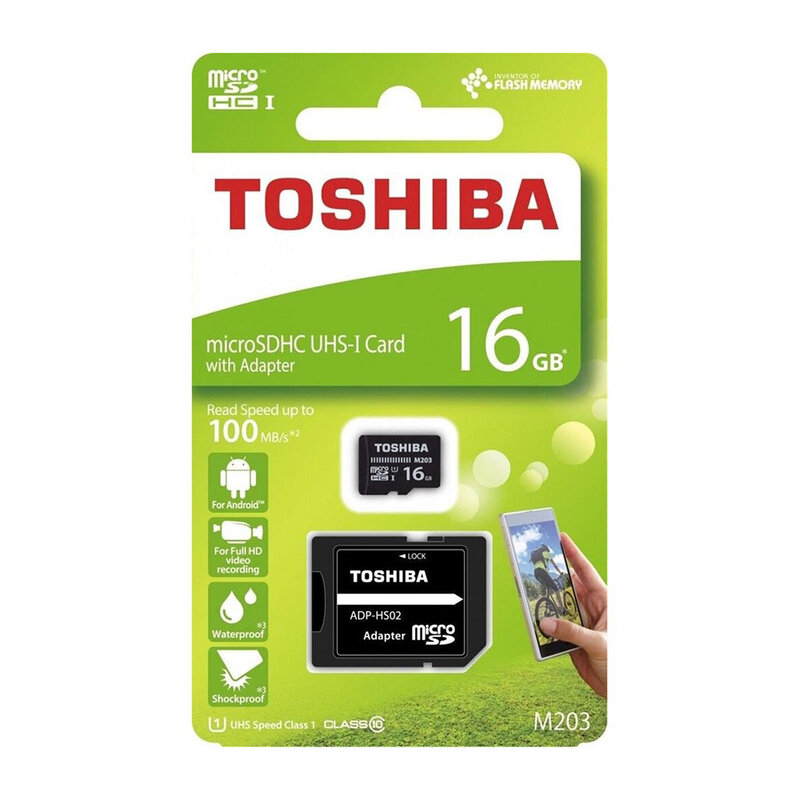Card de memorie Toshiba Micro SDHC 16 GB UHS-I + Adaptor SD