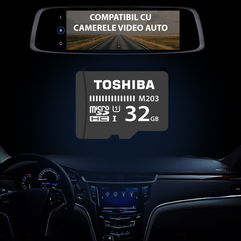 Card de memorie MicroSDHC 32 GB Toshiba + Adaptor SD