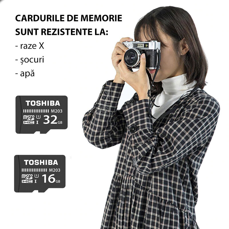Card de memorie MicroSDHC 32 GB Toshiba + Adaptor SD