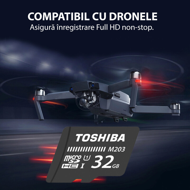 Card de memorie MicroSDHC 32 GB Toshiba + Adaptor SD
