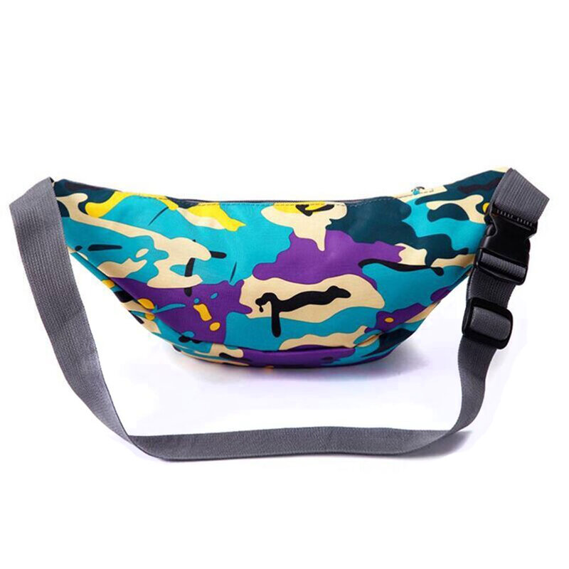 Borseta Sport Multifunctionala Army Camouflage Bag Cu 3 Buzunare - Purple